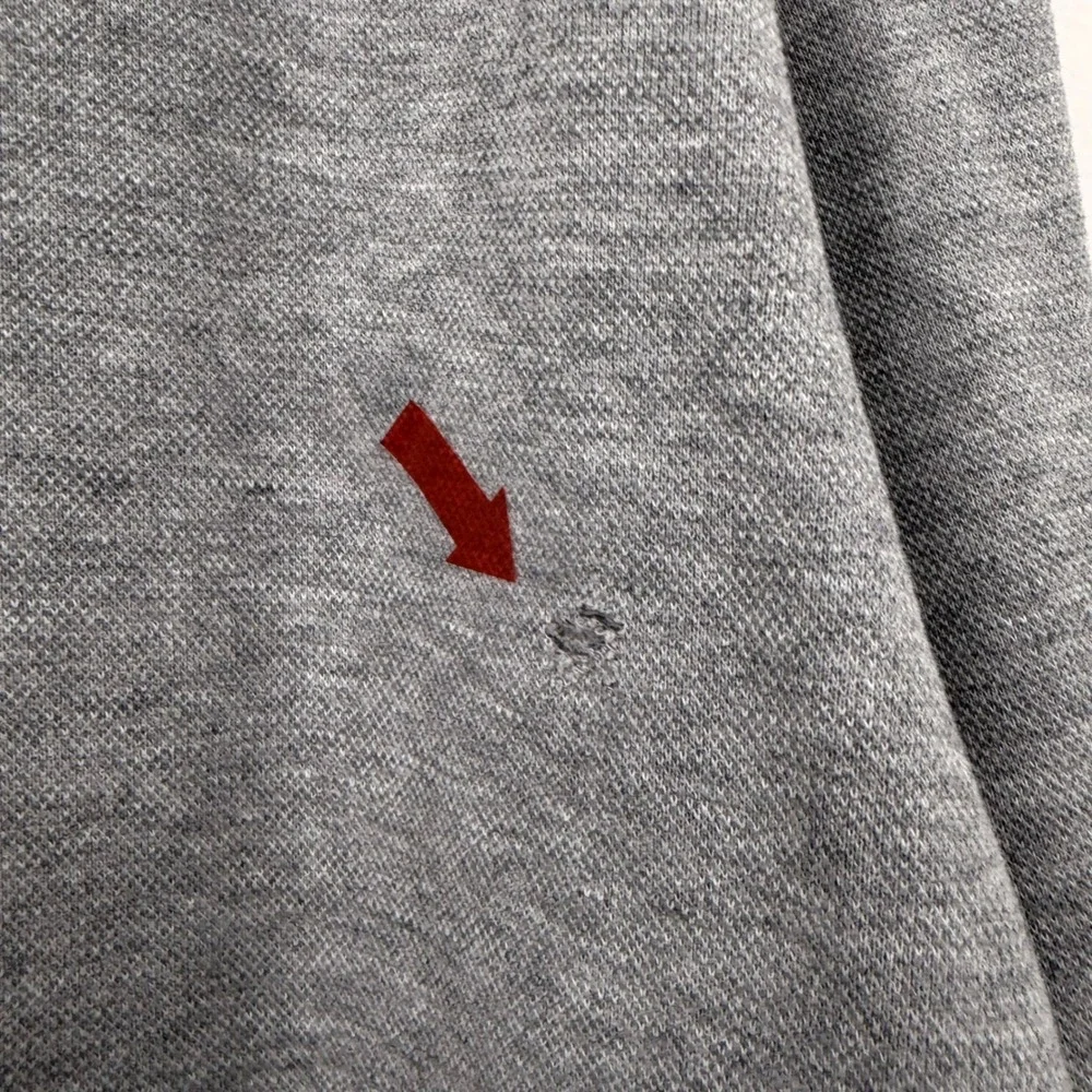 Vuori Ponto Performance Crewneck Sweatshirt Mens Gray Pocket Pullover Large